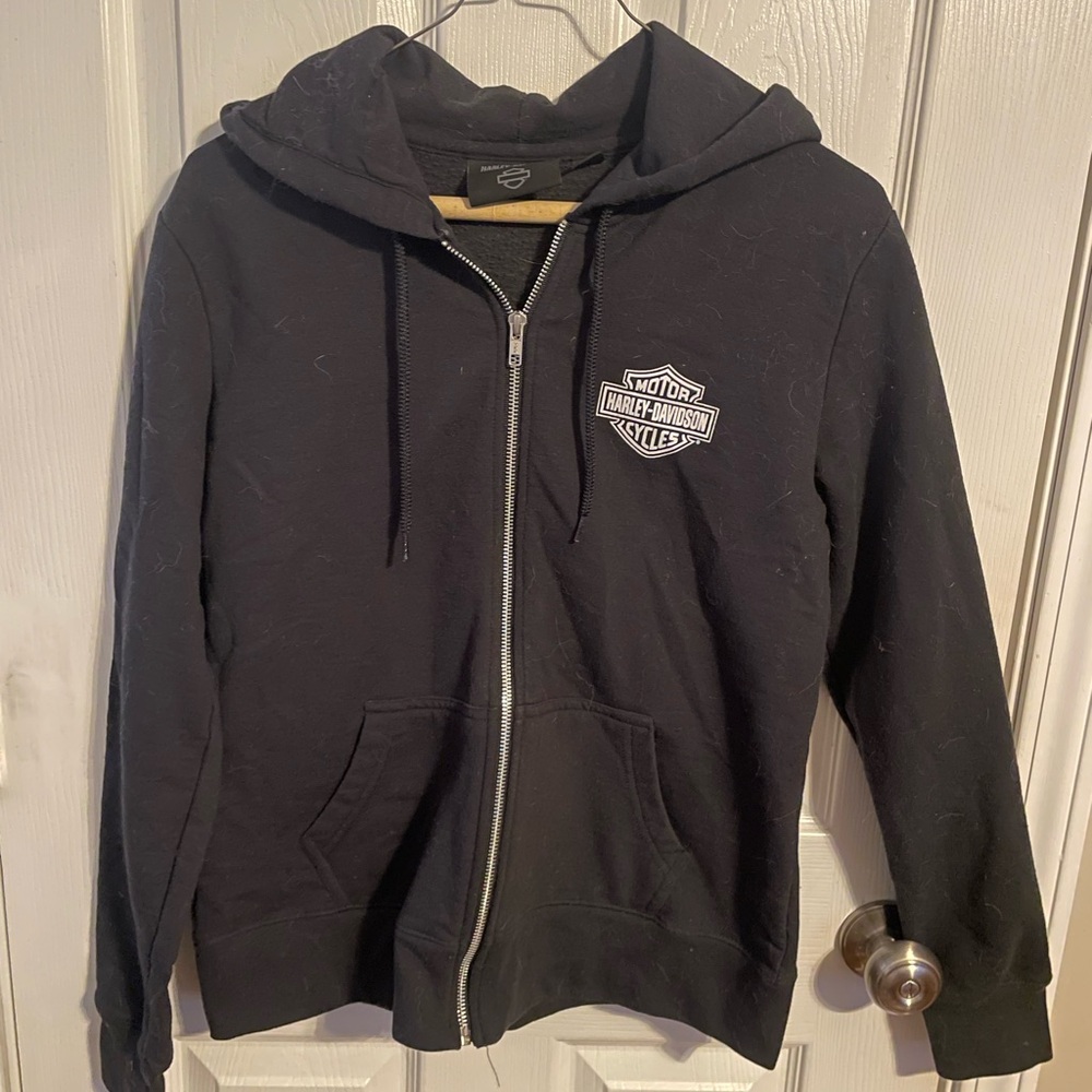 Harley-Davidson Black Hoodie with Logo